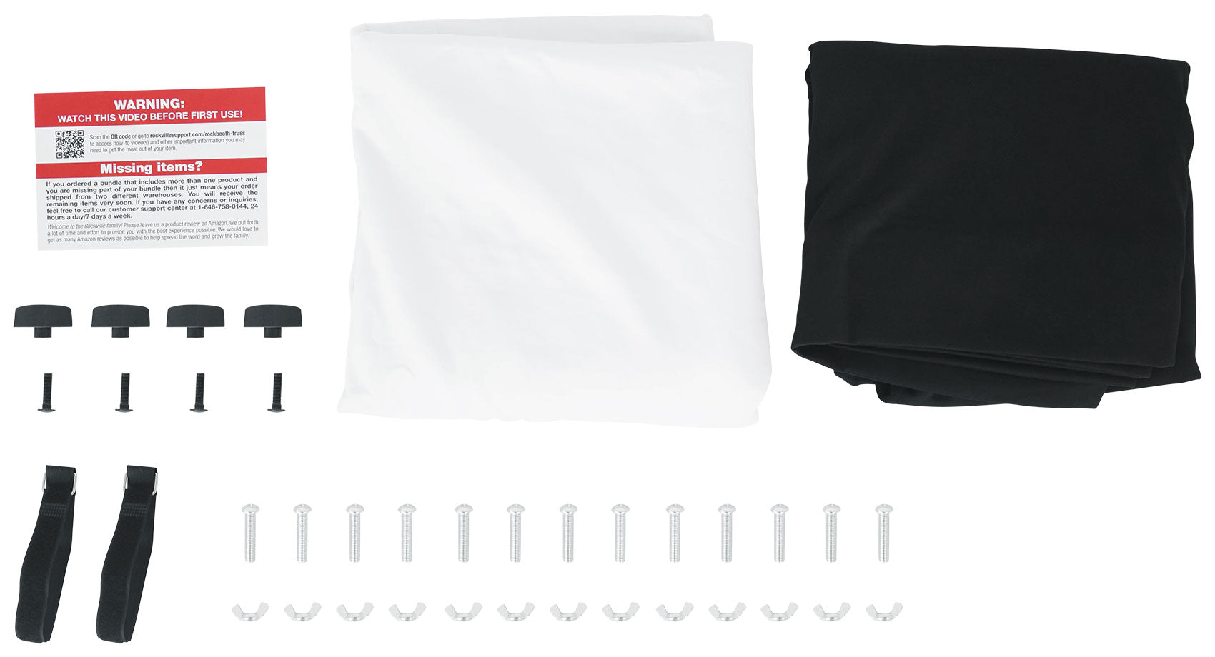 ROCKBOOTH TRUSS DJ Booth + BATTERY PAR 50 White 2-Pack Bundle