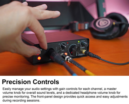 R‑TRACK SOLO USB‑C Interface + PRO‑M50 Headphones Bundle