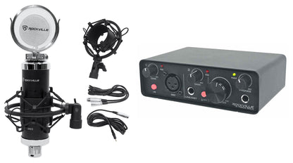 R-TRACK SOLO USB-C Audio Interface + RCM03 Condenser Microphone Bundle
