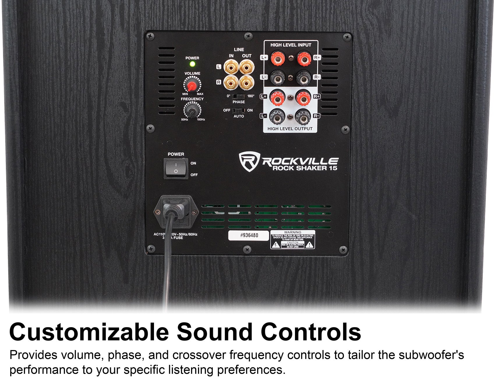 Rockville Rock Shaker 15 Powered Subwoofer - Thumbnail 5