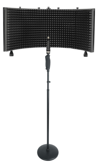 RVMIC4 V2 Mic Stand + RockShield 3 Isolation Shield Bundle