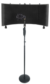 RVMIC4 V2 Mic Stand + RockShield 3 Shield + RockShock Mount Bundle