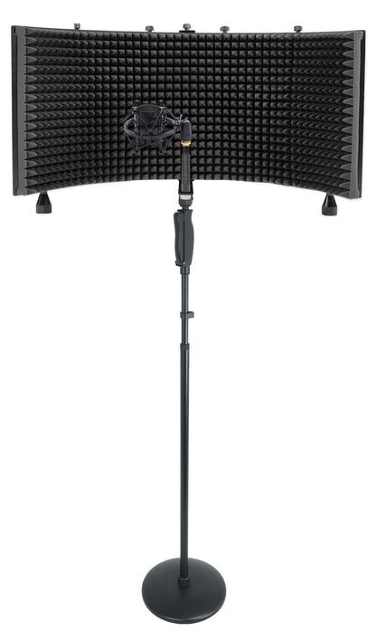 RVMIC4 V2 Mic Stand + RockShield 3 Shield + RockShock Mount Bundle