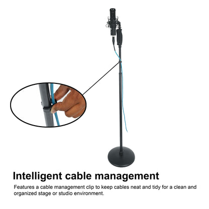 RVMIC4 V2 Mic Stand + iStand 44 Mount + RMC‑XLR Mic Bundle