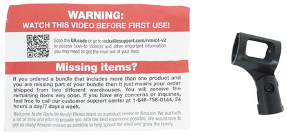 RVMIC4 V2 Mic Stand + RockShield 3 Isolation Shield Bundle