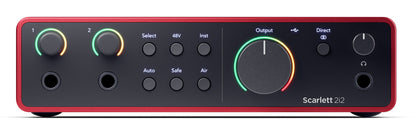 Focusrite Scarlett 2i2 4th Gen Studio Recording Audio Interface w/Boom+Software