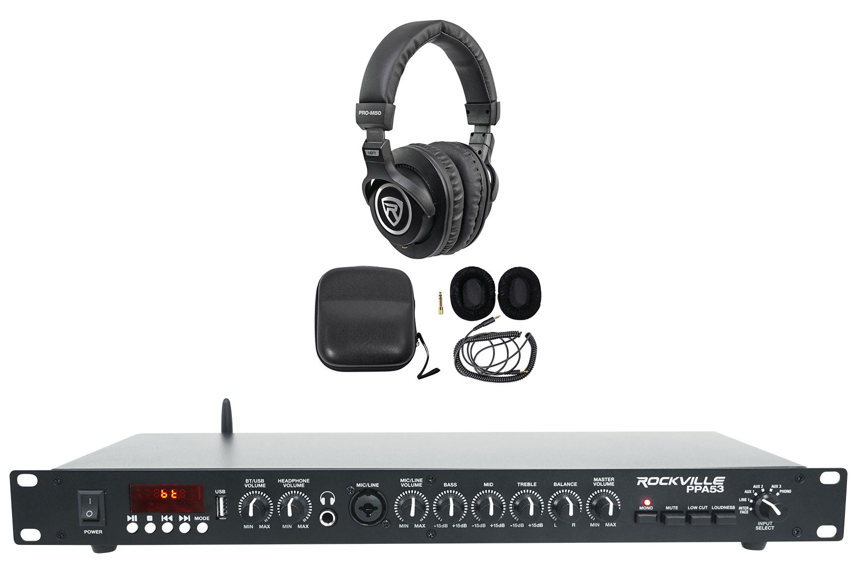 PPA53 Preamp + PRO‑M50 Studio Headphones Bundle