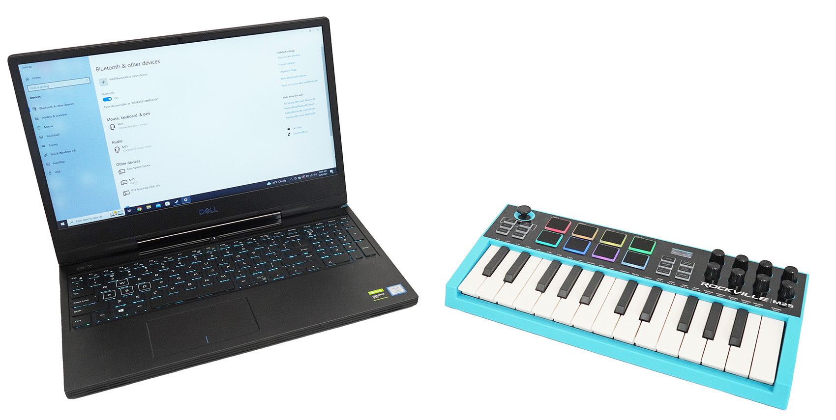 M25 Wireless MIDI Keyboard 25-Key + RCM PRO Condenser Microphone Bundle