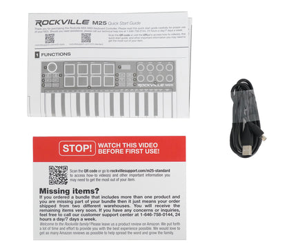 M25 Wireless MIDI Keyboard 25-Key + RCM PRO Condenser Microphone Bundle