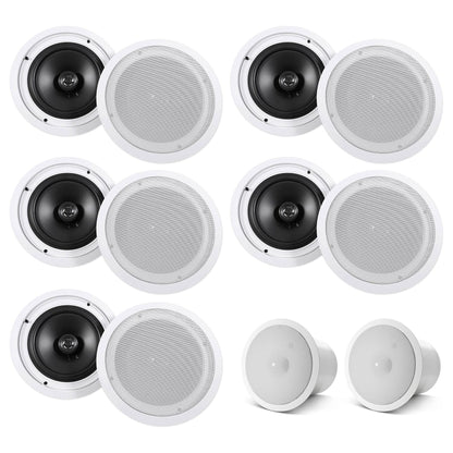 HC85 White 10-Pack + CONTROL 19CS In‑Ceiling Subwoofers Bundle
