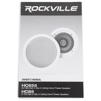 HC85 White 10-Pack + CONTROL 19CS In‑Ceiling Subwoofers Bundle