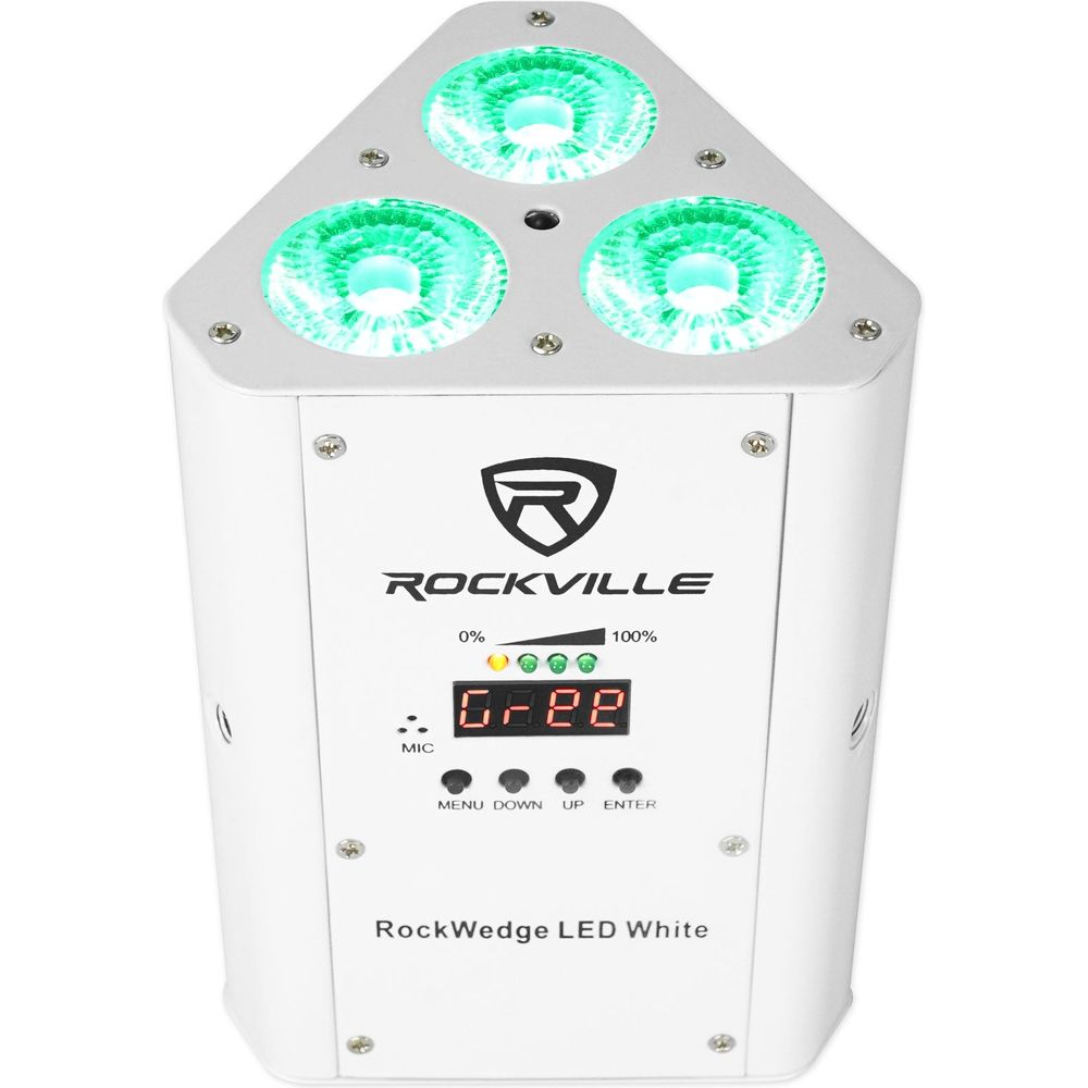 RockWedge LED White 10-Pack + RLB30 Lighting Bags Bundle