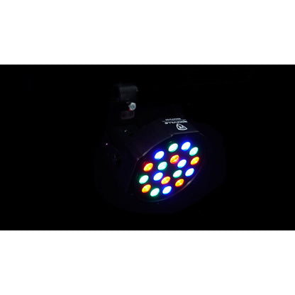 (12) FARENHEIT FHB-118 LED RGB DMX LED PAR Can Wash Lights+(12) Cables+Bags