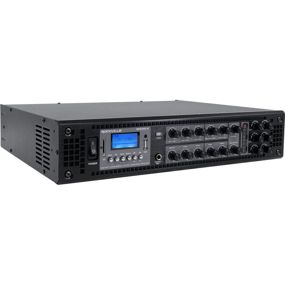 CONTROL 12C/T White 12-Pack + RCS180-6 6-Zone 180W Amp Bundle