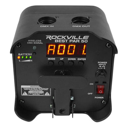 BEST PAR 50 12-Pack + ROCKFORCE W2 DMX Controller Bundle