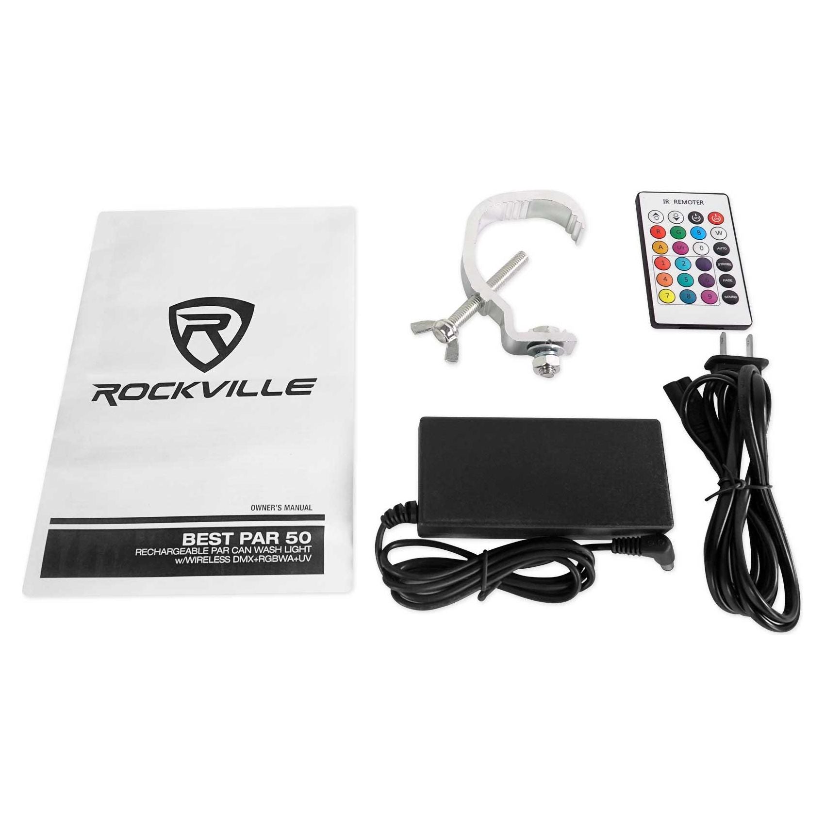 BEST PAR 50 12-Pack + ROCKFORCE W2 DMX Controller Bundle