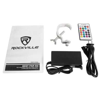 BEST PAR 50 12-Pack + ROCKFORCE W2 DMX Controller Bundle
