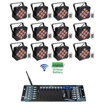 BEST PAR 60 12-Pack + ROCKFORCE W2 DMX Controller Bundle
