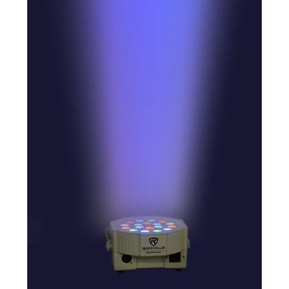 RockPAR50 White 12-Pack + ROCKFORCE 384 DMX Controller Bundle