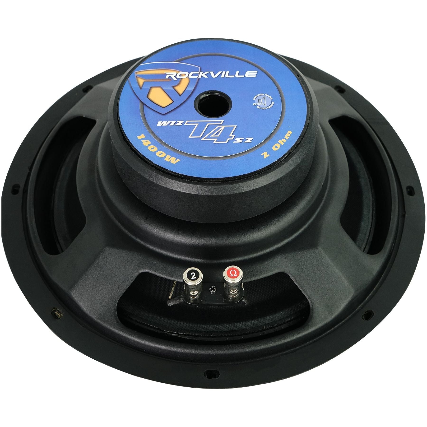 T4 Series 12" Shallow 2-Ohm 2-Pack + 2019 Ram Crew Cab Bedlined Enclosure Bundle