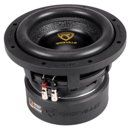 W8K9 8" Dual 4-Ohm Subwoofers 2-Pack + Dual 8" Chevy/GMC Crew Cab Box Bundle