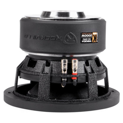 W8K9 8" Dual 4-Ohm Subwoofers 2-Pack + Dual 8" Chevy/GMC Crew Cab Box Bundle