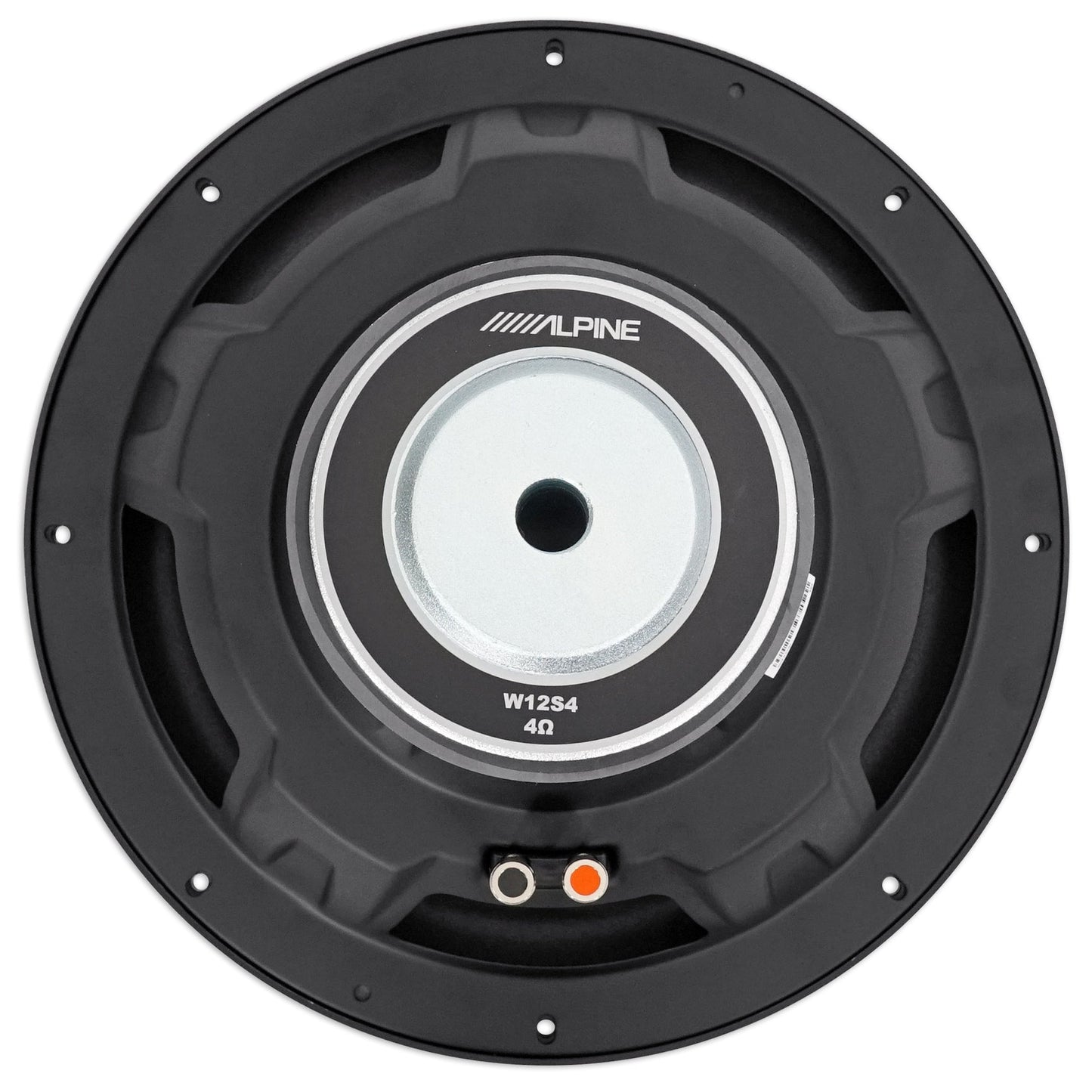 (2) Alpine W12S4 12" 1500 Watt Car Audio Subwoofers + Sealed Sub Box Enclosure