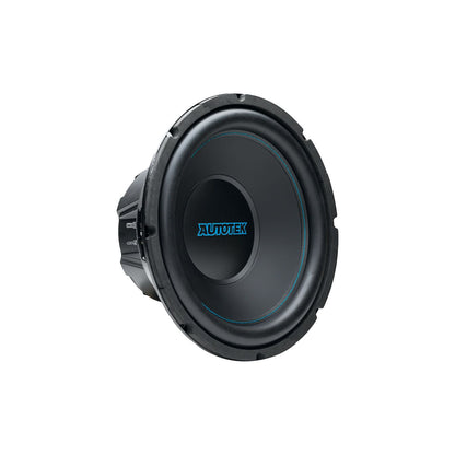 (2) Autotek ATK12D4 12" 400w RMS DVC 4 Ohm Car Subwoofers+Mono Amplifier+Amp Kit