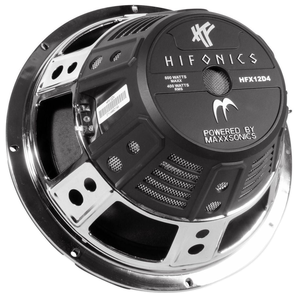 (2) Hifonics HFX12D4 12" 1600w DVC 4-Ohm Car Subwoofers+Sealed Sub Box Enclosure