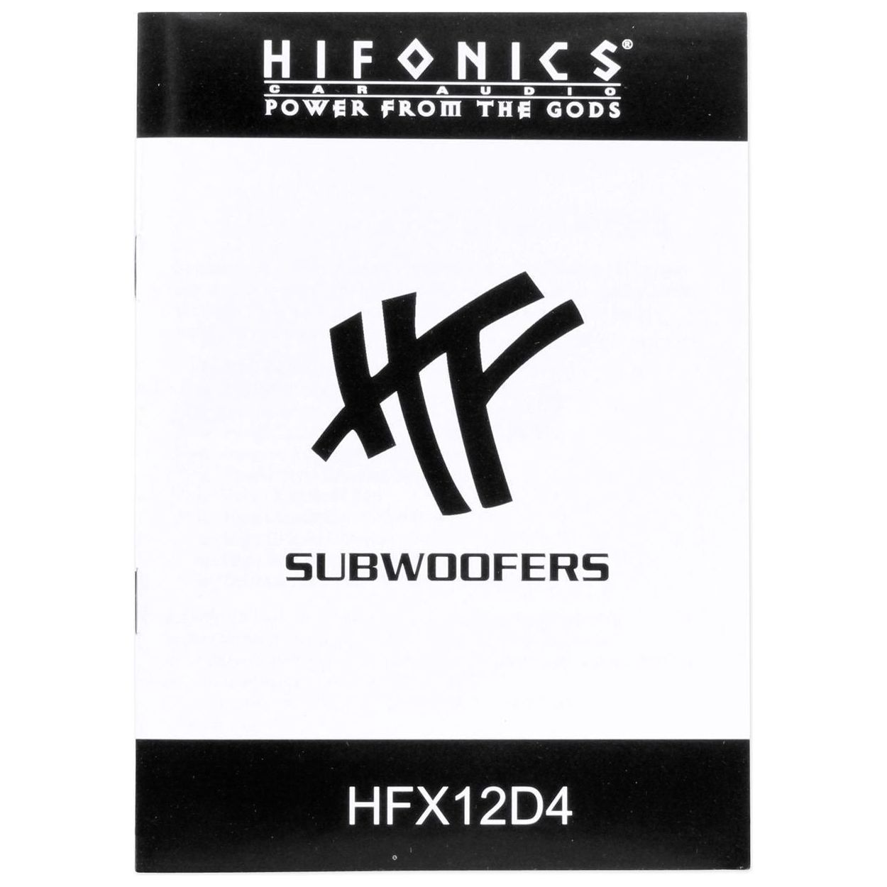 (2) Hifonics HFX12D4 12" 1600w DVC 4-Ohm Car Subwoofers+Sealed Sub Box Enclosure