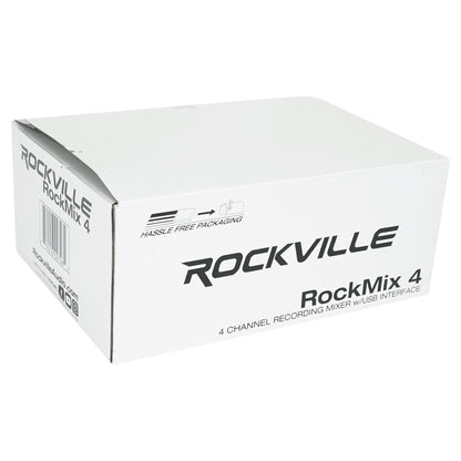 (2) JBL 305P MkII 5" Powered Studio Monitors+USB Interface 4-Channel Mixer w/EQ