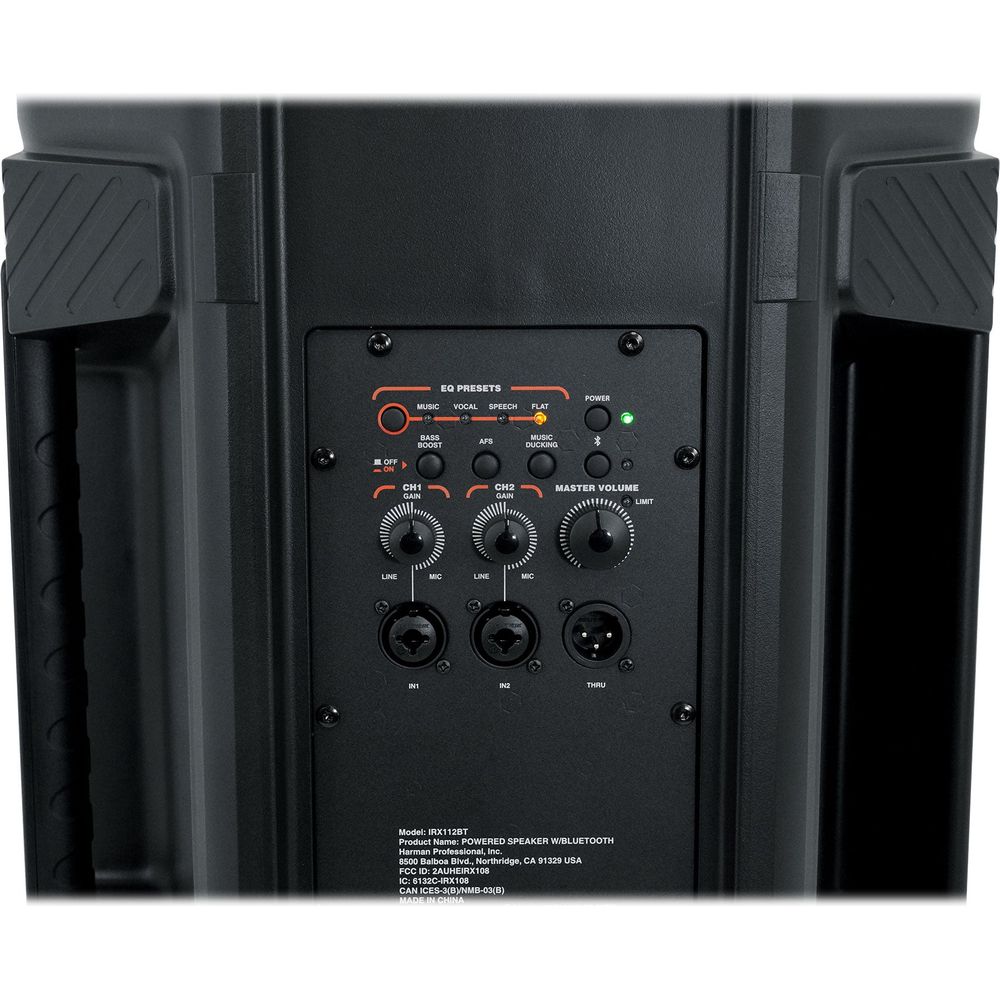 (2) JBL IRX112BT 12" 1300w Powered DJ Portable PA Speakers w/ Bluetooth+Stands