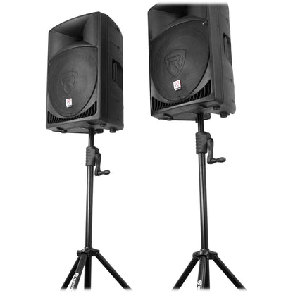 (2) JBL JRX212 1000 Watt 12" Passive DJ PA Speakers+(2) Crank-Up Speaker Stands