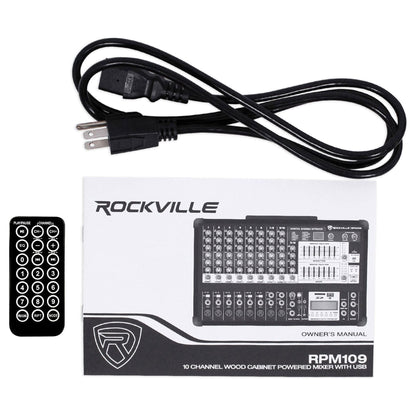 (2) JBL JRX225 Dual 15" 4000w DJ/PA Speakers+Powered 12-Ch. Mixer w/ 7 Band EQ