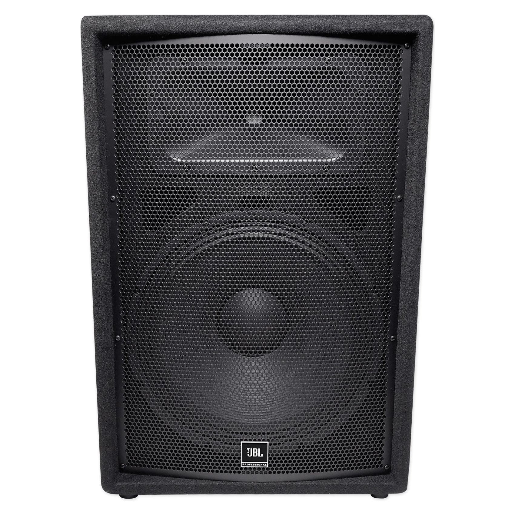(2) JBL Pro JRX215 1000W 15" Passive PA Speakers + 2)Stands+2)Cables+Carry Case