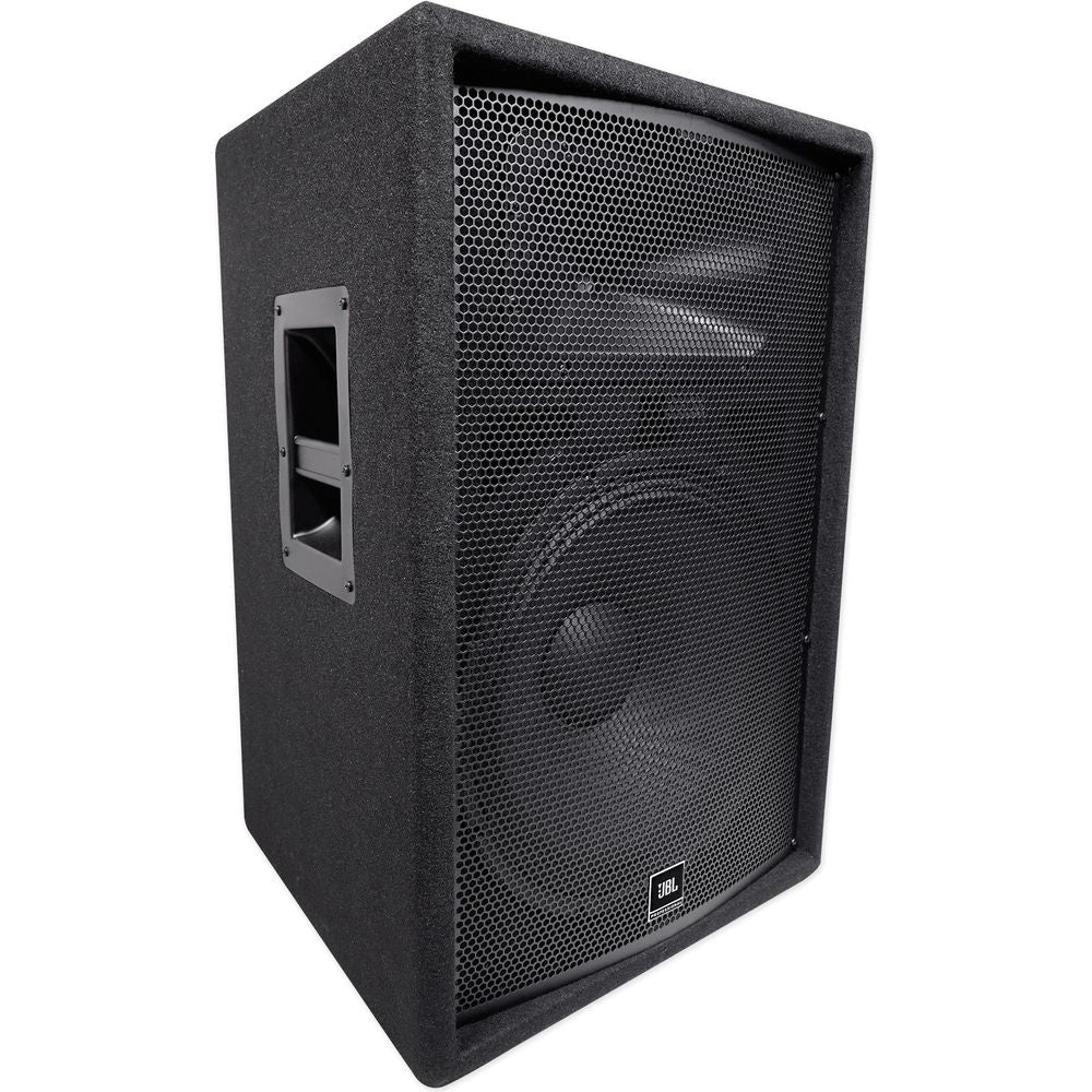 (2) JBL Pro JRX215 15" 2000w PA/DJ Speakers+Powered Mixer w/Bluetooth+Stands