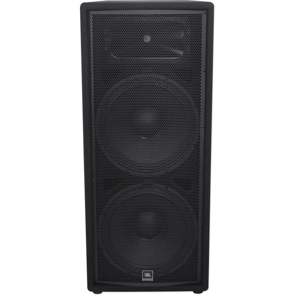 (2) JBL Pro JRX225 2000 Watt Dual 15" DJ PA Speakers+Power Amplifier+Cables