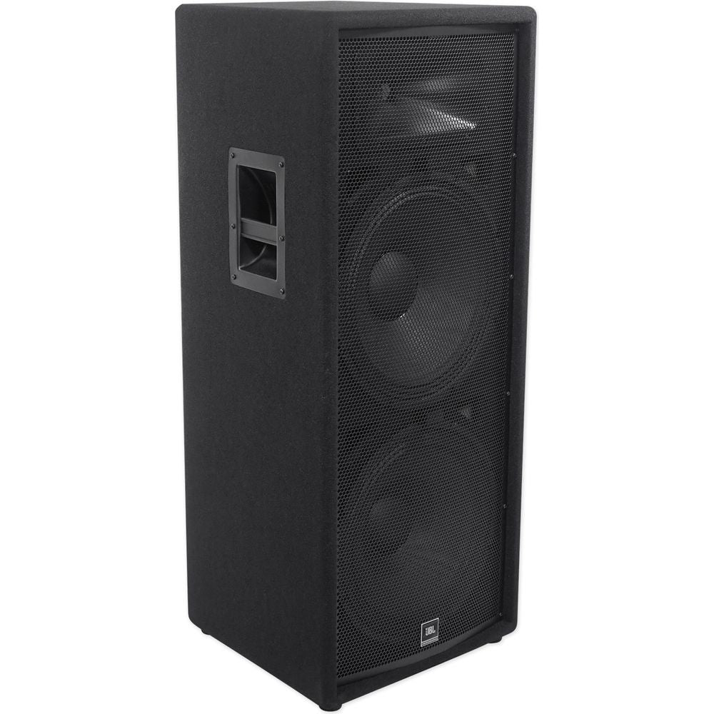 (2) JBL Pro JRX225 2000 Watt Dual 15" DJ PA Speakers+Power Amplifier+Cables