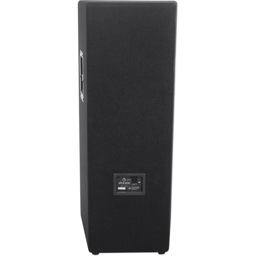 (2) JBL Pro JRX225 2000 Watt Dual 15" DJ PA Speakers+Power Amplifier+Cables