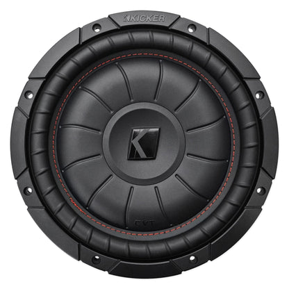 (2) Kicker 43CVT102 COMPVT 10" 1600w Shallow Subwoofers+Sealed Sub Box Enclosure