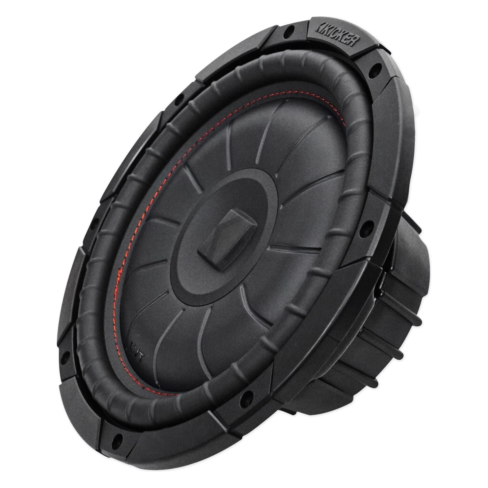 (2) Kicker 43CVT102 COMPVT 10" 1600w Shallow Subwoofers+Sealed Sub Box Enclosure