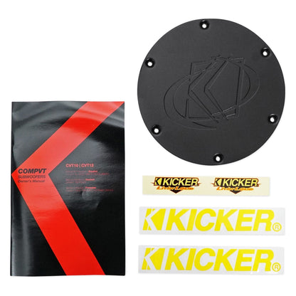 (2) Kicker 43CVT102 COMPVT 10" 1600w Shallow Subwoofers+Sealed Sub Box Enclosure