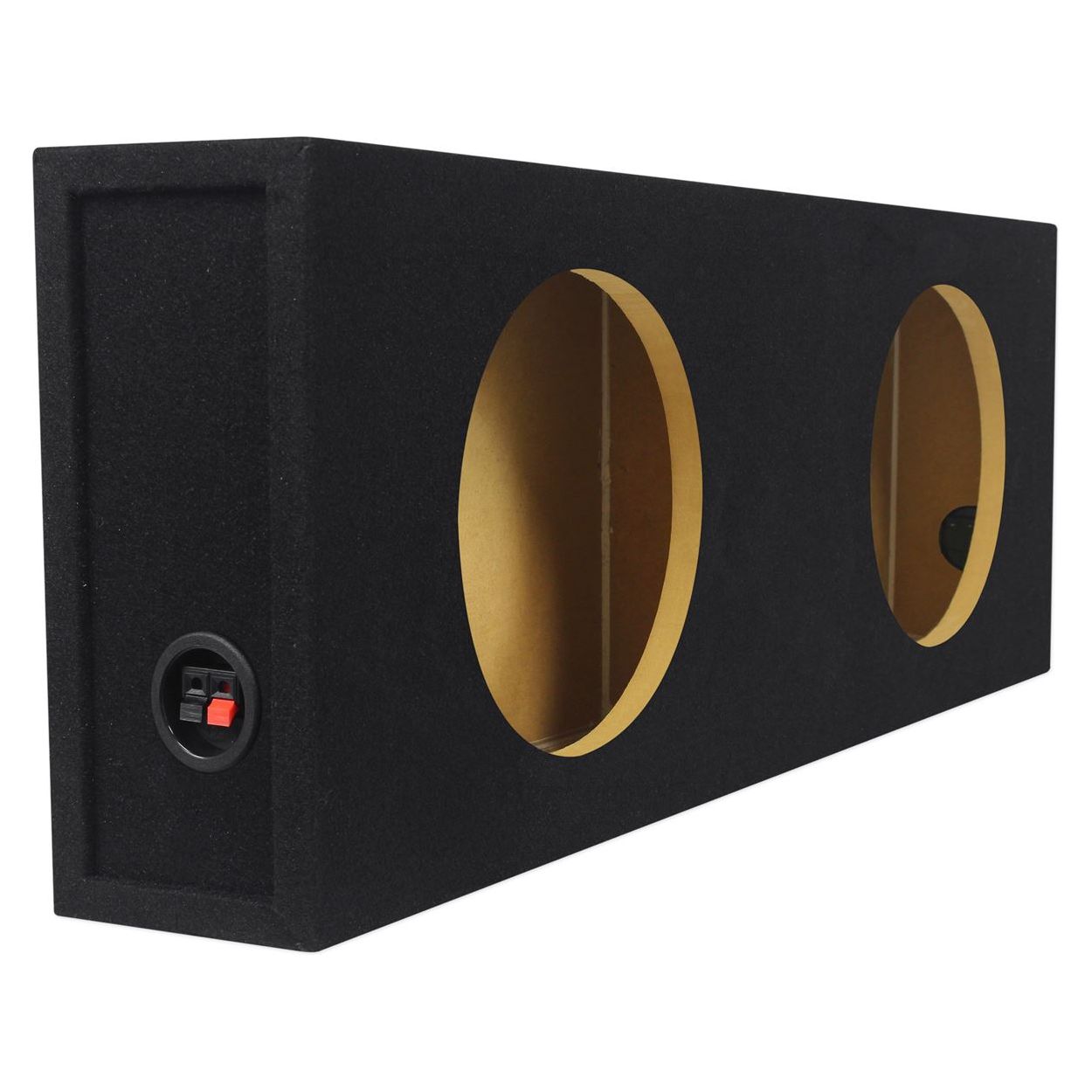 (2) Kicker 43CVT102 COMPVT 10" 1600w Shallow Subwoofers+Sealed Sub Box Enclosure