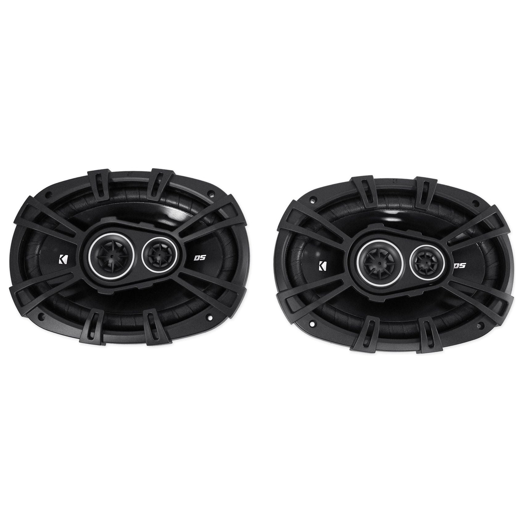 (2) Kicker 43DSC69304 DSC6930 6x9 360w 3-Way Car Speakers+(2) Enclosures DS693