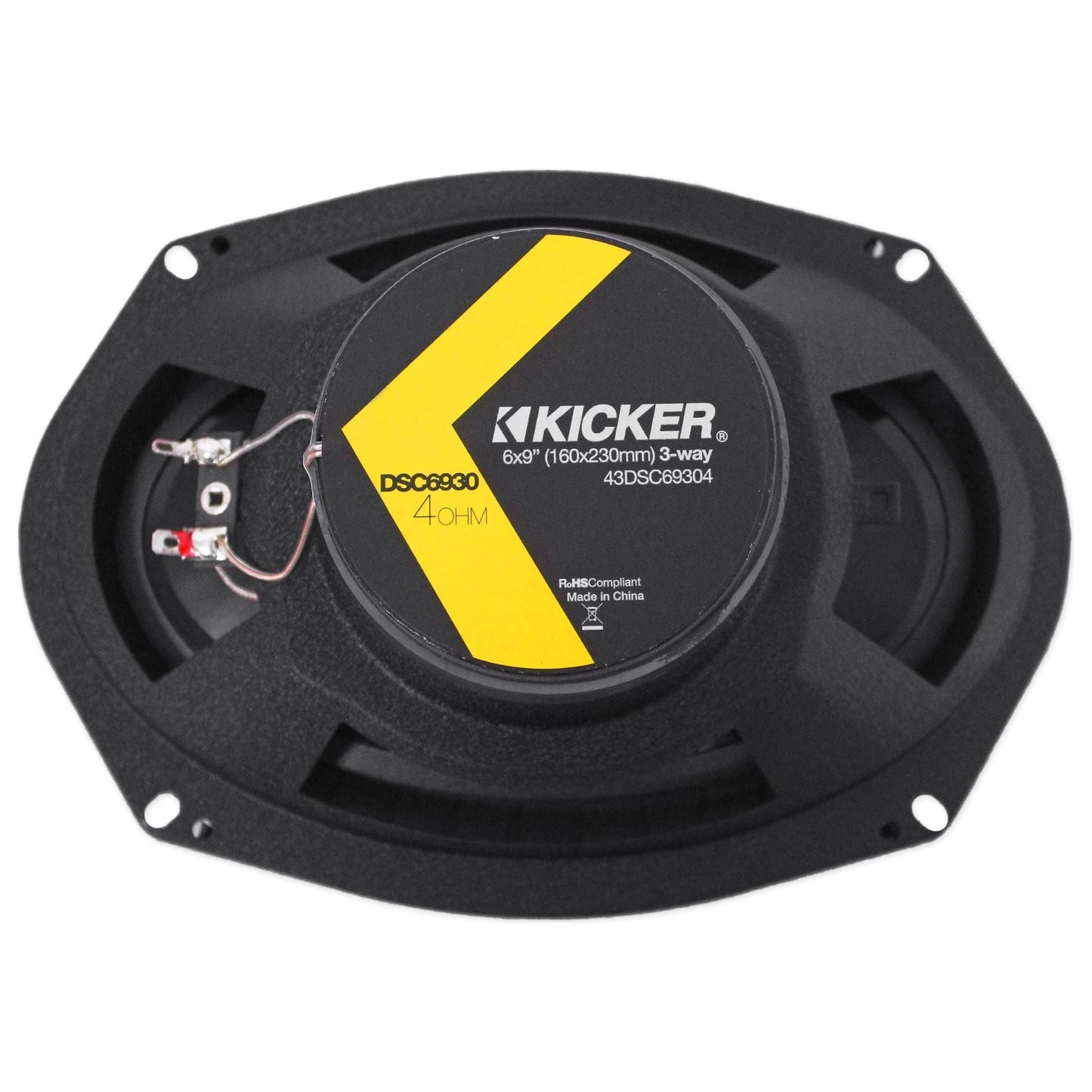 (2) Kicker 43DSC69304 DSC6930 6x9 360w 3-Way Car Speakers+(2) Enclosures DS693