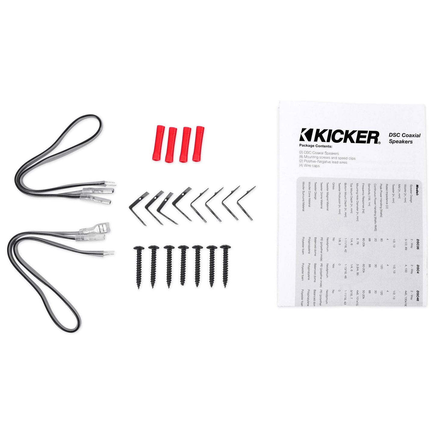 (2) Kicker 43DSC69304 DSC6930 6x9 360w 3-Way Car Speakers+(2) Enclosures DS693