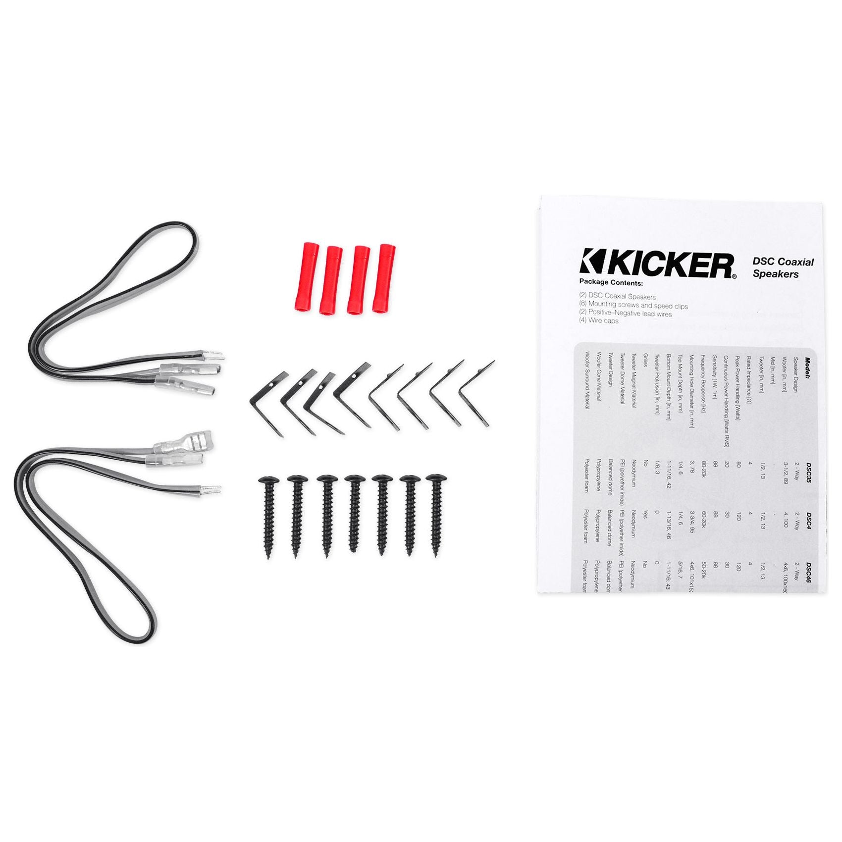 (2) Kicker 43DSC69304 DSC6930 6x9 360w 3-Way Car Speakers+(2) Enclosures DS693