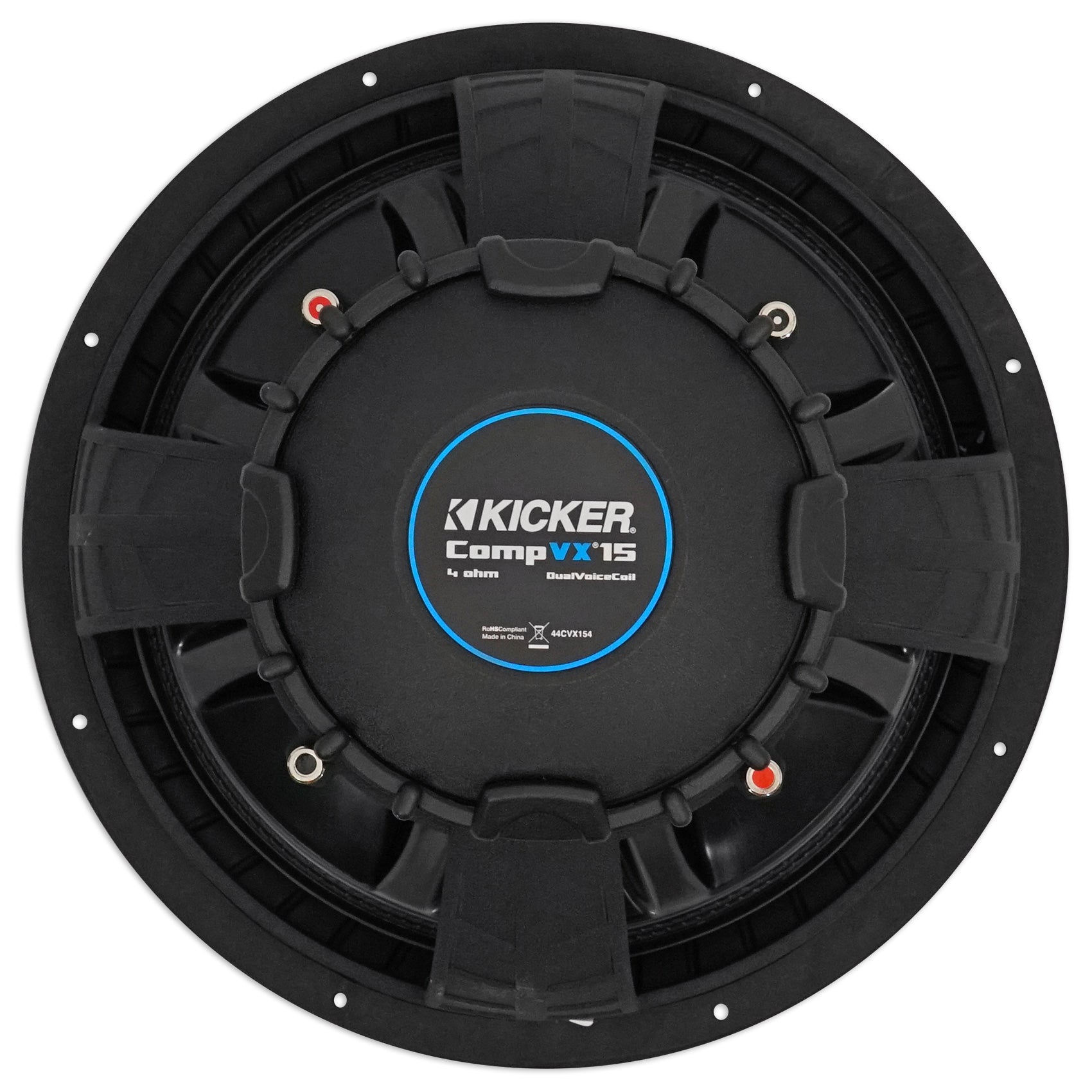 (2) Kicker 44CVX154 Comp VX CVX 15" 2000w RMS Car Subwoofers+Amplifier+Amp Kit
