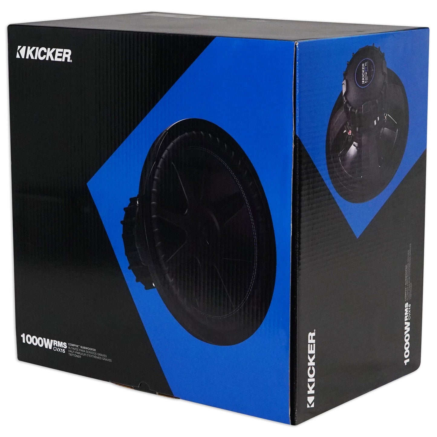 (2) Kicker 44CVX154 Comp VX CVX 15" 2000w RMS Car Subwoofers+Amplifier+Amp Kit