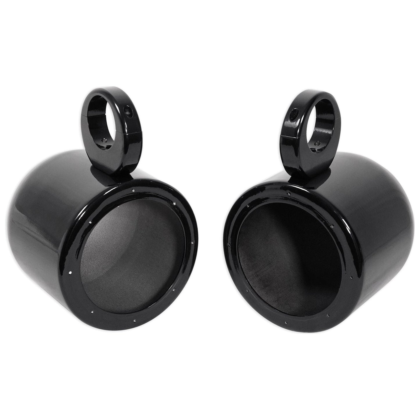 (2) KICKER 45KM654L 6.5" 390w LED Tower Speakers+2-Ch Amplifier For RZR/ATV/UTV